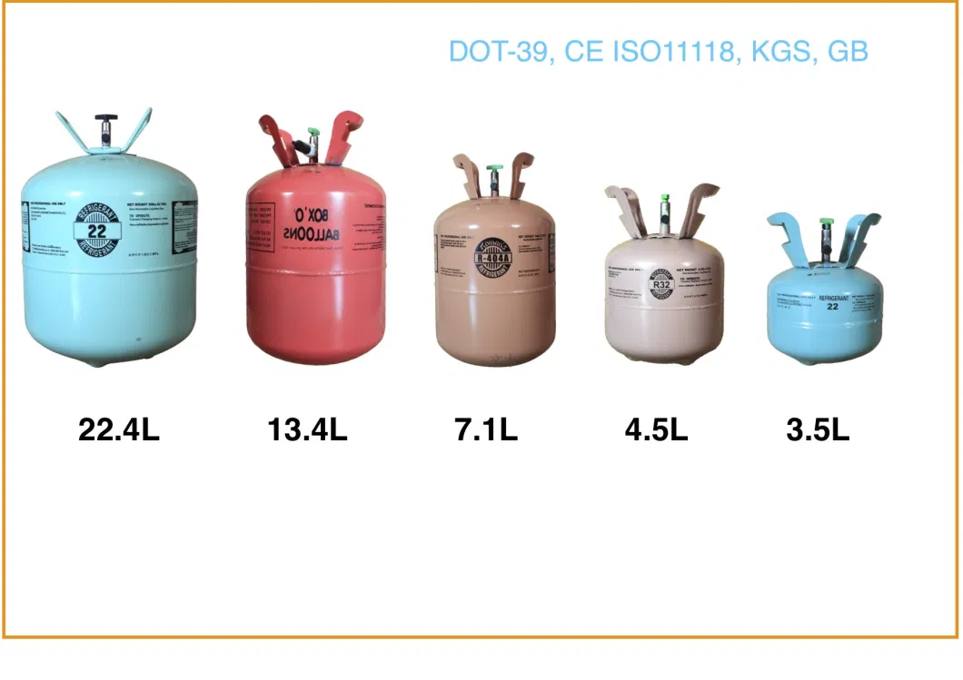 22.4L Helium Gas Cylinder Disposable Helium Gas Balloon Storage Tank