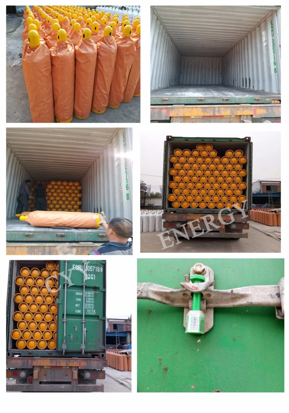 High Pressure Acetylene Weld Seamless Steel Gas Cylinder