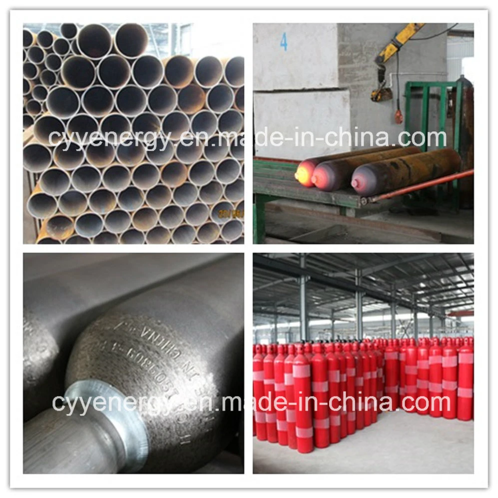 30L High Pressure Oxygen Nitrogen Argon Carbon Dioxide Seamless Steel Welding Gas Cylinder